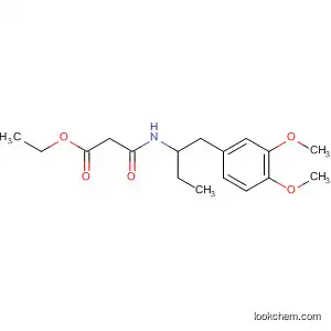 Molecular Structure of 823821-47-2 (Propanoic acid,
3-[[1-[(3,4-dimethoxyphenyl)methyl]propyl]amino]-3-oxo-, ethyl ester)