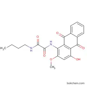 Molecular Structure of 823833-57-4 (Ethanediamide,
N-butyl-N'-(9,10-dihydro-4-hydroxy-2-methoxy-9,10-dioxo-1-anthracenyl
)-)