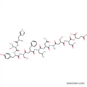 Molecular Structure of 823835-61-6 (L-Glutamic acid,
L-histidyl-L-threonyl-L-tyrosyl-L-seryl-L-phenylalanyl-L-leucyl-L-asparaginyl-
L-alanyl-L-seryl-L-asparaginyl-)
