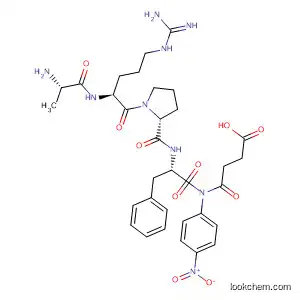 Molecular Structure of 823836-22-2 (L-Phenylalaninamide,
N-(3-carboxy-1-oxopropyl)-L-alanyl-L-arginyl-L-prolyl-N-(4-nitrophenyl)-)