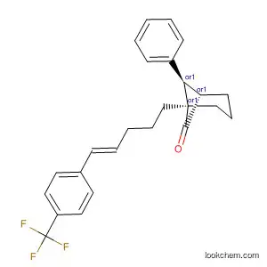Molecular Structure of 824431-69-8 (Bicyclo[3.1.1]heptan-6-one,
7-phenyl-1-[(4E)-5-[4-(trifluoromethyl)phenyl]-4-pentenyl]-,
(1R,5S,7R)-rel-)