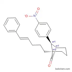 Molecular Structure of 824431-70-1 (Bicyclo[3.1.1]heptan-6-one,
7-(4-nitrophenyl)-1-[(4E)-5-phenyl-4-pentenyl]-, (1R,5S,7R)-rel-)