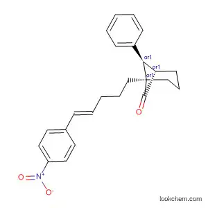 Molecular Structure of 824431-71-2 (Bicyclo[3.1.1]heptan-6-one,
1-[(4E)-5-(4-nitrophenyl)-4-pentenyl]-7-phenyl-, (1R,5S,7R)-rel-)