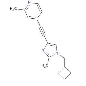 Pyridine,  4-[[1-(cyclobutylmethyl)-2-methyl-1H-imidazol-4-yl]ethynyl]-2-methyl-