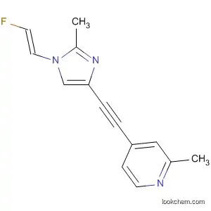 Molecular Structure of 824431-94-9 (Pyridine,
4-[[1-[(1E)-2-fluoroethenyl]-2-methyl-1H-imidazol-4-yl]ethynyl]-2-methyl-)