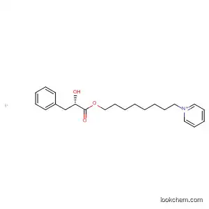 Molecular Structure of 824432-21-5 (Pyridinium, 1-[8-[(2S)-2-hydroxy-1-oxo-3-phenylpropoxy]octyl]-, iodide)