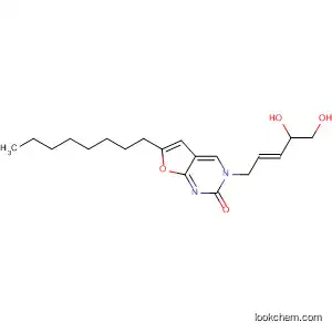 Molecular Structure of 825634-79-5 (Furo[2,3-d]pyrimidin-2(3H)-one,
3-[(2E)-4,5-dihydroxy-2-pentenyl]-6-octyl-)