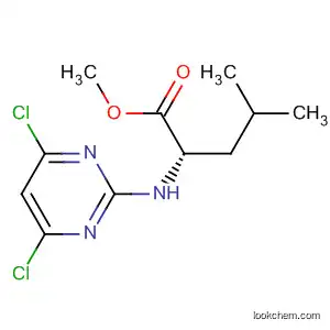 Molecular Structure of 825647-41-4 (L-Leucine, N-(4,6-dichloro-2-pyrimidinyl)-, methyl ester)