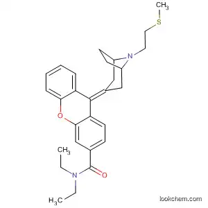 Molecular Structure of 825649-31-8 (9H-Xanthene-3-carboxamide,
N,N-diethyl-9-[8-[2-(methylthio)ethyl]-8-azabicyclo[3.2.1]oct-3-ylidene]-)