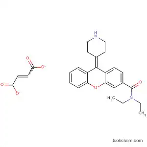 Molecular Structure of 825649-37-4 (9H-Xanthene-3-carboxamide, N,N-diethyl-9-(4-piperidinylidene)-,
2-butenedioate (1:1))