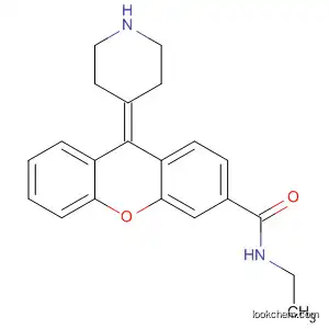 Molecular Structure of 825649-38-5 (9H-Xanthene-3-carboxamide, N-ethyl-9-(4-piperidinylidene)-)