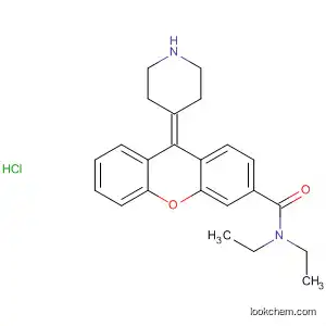 Molecular Structure of 825649-86-3 (9H-Xanthene-3-carboxamide, N,N-diethyl-9-(4-piperidinylidene)-,
monohydrochloride)