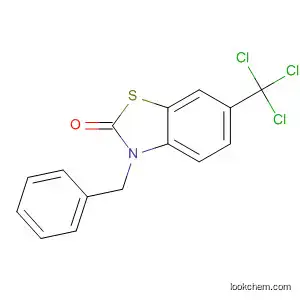 Molecular Structure of 827024-60-2 (2(3H)-Benzothiazolone, 3-(phenylmethyl)-6-(trichloromethyl)-)