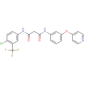 Propanediamide,  N-[4-chloro-3-(trifluoromethyl)phenyl]-N'-[3-(4-pyridinyloxy)phenyl]-