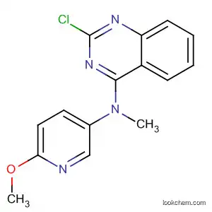 Molecular Structure of 827030-65-9 (4-Quinazolinamine, 2-chloro-N-(6-methoxy-3-pyridinyl)-N-methyl-)