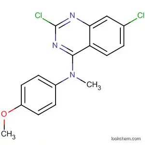 Molecular Structure of 827030-91-1 (4-Quinazolinamine, 2,7-dichloro-N-(4-methoxyphenyl)-N-methyl-)