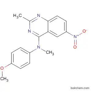 Molecular Structure of 827031-44-7 (4-Quinazolinamine, N-(4-methoxyphenyl)-N,2-dimethyl-6-nitro-)
