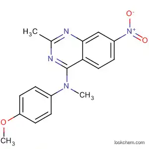 Molecular Structure of 827031-47-0 (4-Quinazolinamine, N-(4-methoxyphenyl)-N,2-dimethyl-7-nitro-)