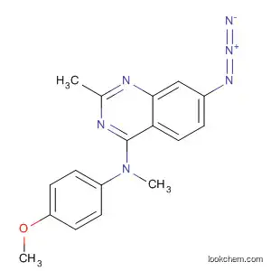 Molecular Structure of 827031-49-2 (4-Quinazolinamine, 7-azido-N-(4-methoxyphenyl)-N,2-dimethyl-)