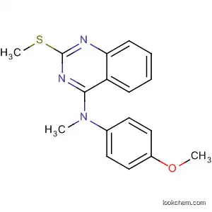 Molecular Structure of 827031-58-3 (4-Quinazolinamine, N-(4-methoxyphenyl)-N-methyl-2-(methylthio)-)
