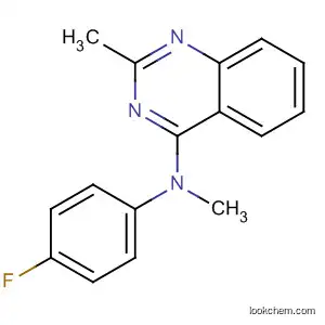 Molecular Structure of 827031-62-9 (4-Quinazolinamine, N-(4-fluorophenyl)-N,2-dimethyl-)