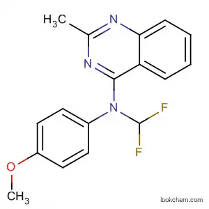 Molecular Structure of 827031-77-6 (4-Quinazolinamine, N-(difluoromethyl)-N-(4-methoxyphenyl)-2-methyl-)