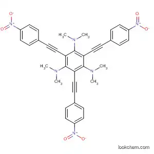 Molecular Structure of 827032-37-1 (1,3,5-Benzenetriamine,
N,N,N',N',N'',N''-hexamethyl-2,4,6-tris[(4-nitrophenyl)ethynyl]-)
