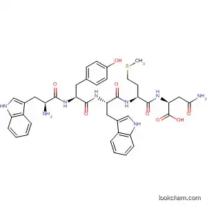 Molecular Structure of 827300-32-3 (L-Asparagine, L-tryptophyl-L-tyrosyl-L-tryptophyl-L-methionyl-)
