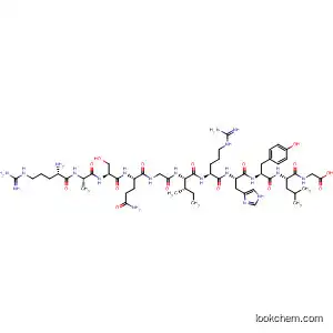 Molecular Structure of 827300-35-6 (Glycine,
L-arginyl-L-alanyl-L-seryl-L-glutaminylglycyl-L-isoleucyl-L-arginyl-L-histidyl-L
-tyrosyl-L-leucyl-)