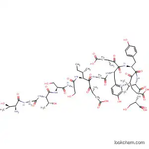 Molecular Structure of 827301-02-0 (L-Serine,
L-threonylglycyl-L-threonyl-L-seryl-L-seryl-L-a-aspartyl-L-isoleucylglycyl-L-
a-aspartyl-L-tyrosyl-L-a-glutamyl-L-tyrosyl-L-valyl-)