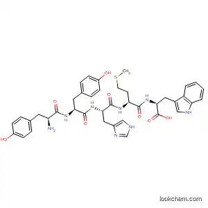 Molecular Structure of 827301-05-3 (L-Tryptophan, L-tyrosyl-L-tyrosyl-L-histidyl-L-methionyl-)