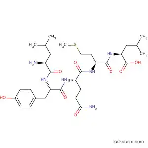 Molecular Structure of 827301-13-3 (L-Leucine, L-leucyl-L-tyrosyl-L-glutaminyl-L-methionyl-)
