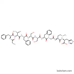 Molecular Structure of 827301-84-8 (L-Histidine,
glycyl-L-phenylalanyl-L-threonyl-L-phenylalanyl-L-seryl-L-seryl-L-phenylalan
ylglycyl-L-methionyl-)