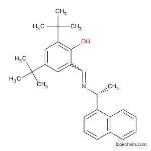 Molecular Structure of 827306-41-2 (Phenol,
2,4-bis(1,1-dimethylethyl)-6-[[[(1R)-1-(1-naphthalenyl)ethyl]imino]methyl]
-)