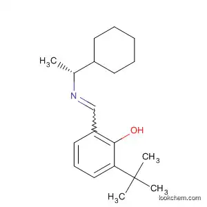 Molecular Structure of 827306-44-5 (Phenol, 2-[[[(1R)-1-cyclohexylethyl]imino]methyl]-6-(1,1-dimethylethyl)-)