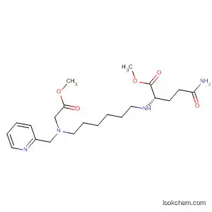 Molecular Structure of 827306-63-8 (L-Glutamine,
N-[6-[(2-methoxy-2-oxoethyl)(2-pyridinylmethyl)amino]hexyl]-, methyl
ester)