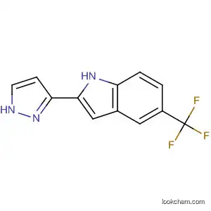 Molecular Structure of 827317-41-9 (1H-Indole, 2-(1H-pyrazol-3-yl)-5-(trifluoromethyl)-)