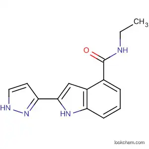 Molecular Structure of 827317-54-4 (1H-Indole-4-carboxamide, N-ethyl-2-(1H-pyrazol-3-yl)-)