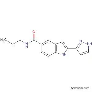 Molecular Structure of 827317-57-7 (1H-Indole-5-carboxamide, N-propyl-2-(1H-pyrazol-3-yl)-)