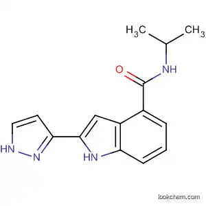 Molecular Structure of 827317-59-9 (1H-Indole-4-carboxamide, N-(1-methylethyl)-2-(1H-pyrazol-3-yl)-)