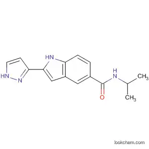 Molecular Structure of 827317-60-2 (1H-Indole-5-carboxamide, N-(1-methylethyl)-2-(1H-pyrazol-3-yl)-)