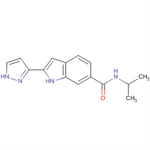 1H-Indole-6-carboxamide, N-(1-methylethyl)-2-(1H-pyrazol-3-yl)-