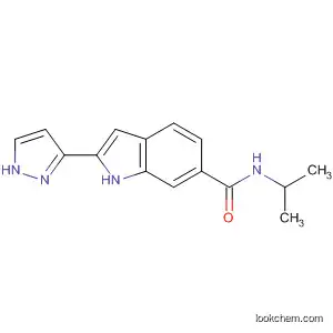 Molecular Structure of 827317-61-3 (1H-Indole-6-carboxamide, N-(1-methylethyl)-2-(1H-pyrazol-3-yl)-)