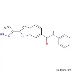 Molecular Structure of 827317-70-4 (1H-Indole-6-carboxamide, N-phenyl-2-(1H-pyrazol-3-yl)-)