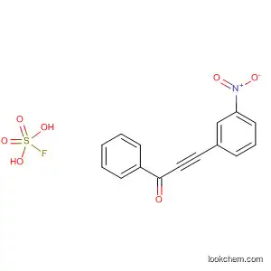 Molecular Structure of 827319-31-3 (Fluorosulfuric acid, compd. with
3-(3-nitrophenyl)-1-phenyl-2-propyn-1-one (1:1))