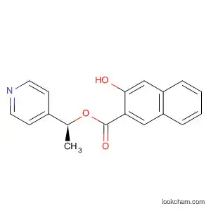 Molecular Structure of 827320-00-3 (2-Naphthalenecarboxylic acid, 3-hydroxy-, (1S)-1-(4-pyridinyl)ethyl ester)
