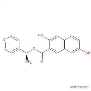 Molecular Structure of 827320-03-6 (2-Naphthalenecarboxylic acid, 3,7-dihydroxy-, (1S)-1-(4-pyridinyl)ethyl
ester)