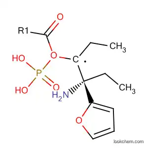 Molecular Structure of 827320-98-9 (Phosphonic acid, [(2S)-2-amino-2-(2-furanyl)ethyl]-, diethyl ester)