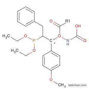 Molecular Structure of 827321-15-3 (Carbamic acid,
[(1R)-2-(diethoxyphosphinyl)-1-(4-methoxyphenyl)ethyl]-, phenylmethyl
ester)