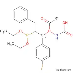 Molecular Structure of 827321-21-1 (Carbamic acid, [(1R)-2-(diethoxyphosphinyl)-1-(4-fluorophenyl)ethyl]-,
phenylmethyl ester)